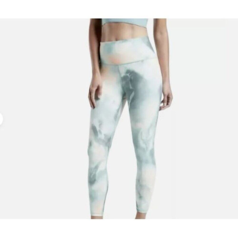 Athleta Elation 7/8 Tight Printed Marine Minimalistic Grey Leggings Size Small
